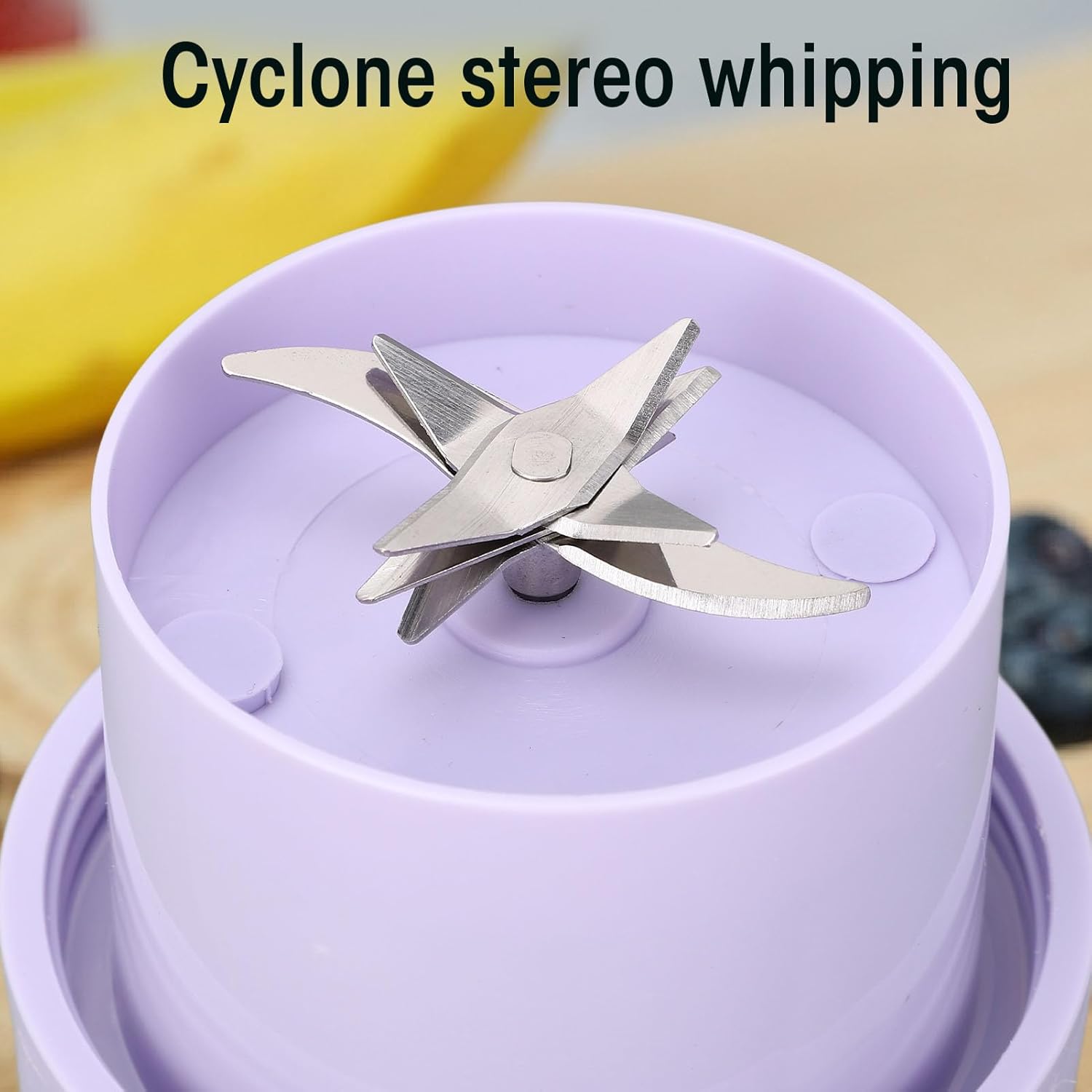 Portable Blender, Rechargeable Blender Travel Cup with Lid and Straw, Blender for Shakes, Smoothies, Juices, Mini Blender for Outdoor Sports, Family, Travel