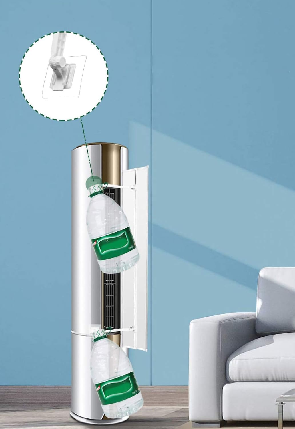 Air conditioner windshield Household Items Vertical Cylindrical Air Conditioner Deflector, Cool and Windless Universal Cabinet Air Conditioner Hood Guide Air, Office Air Conditioning Angle Adjust