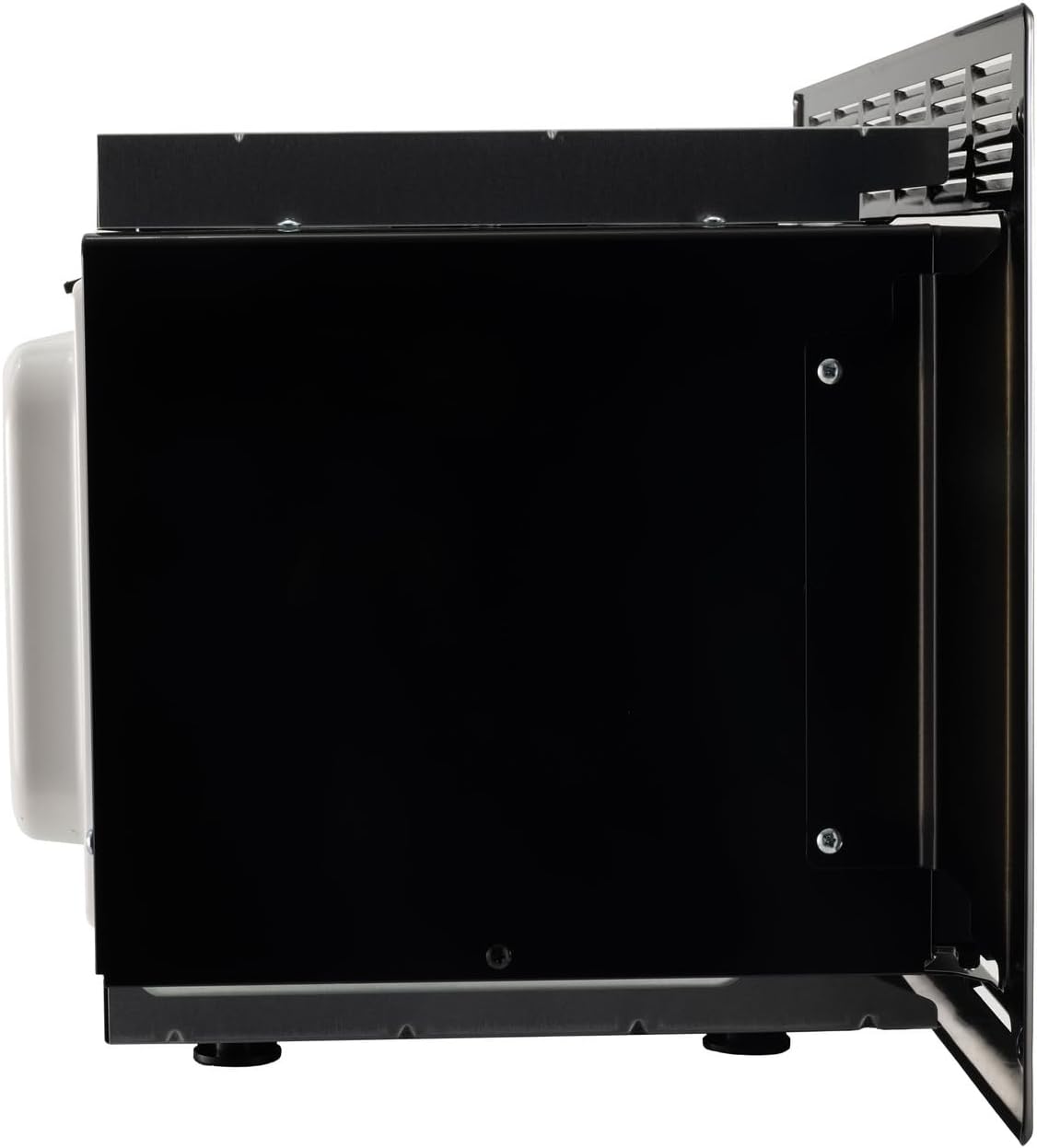 RecPro RV Microwave | .9 cubic ft Black Microwave with Trim Kit | 900 Watt (RPM-5-BLK) | Direct Replacement for Greystone