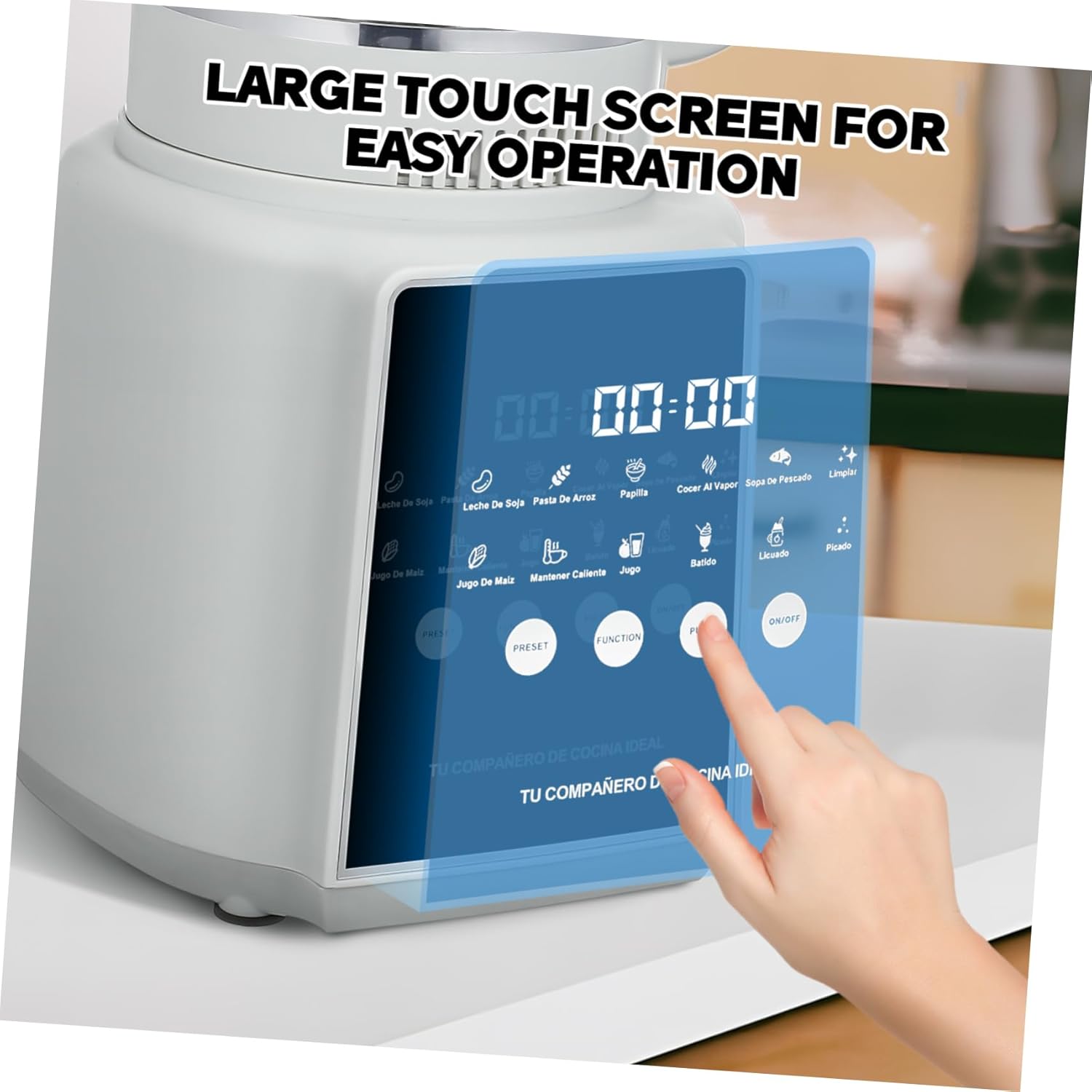 1.75L High-Speed Smoothies and Fruit Juicer Blender Multifunctional Electric Kitchen Blender with US Plug Non-Sticking Countertop Food Processor for Shakes and Drinks