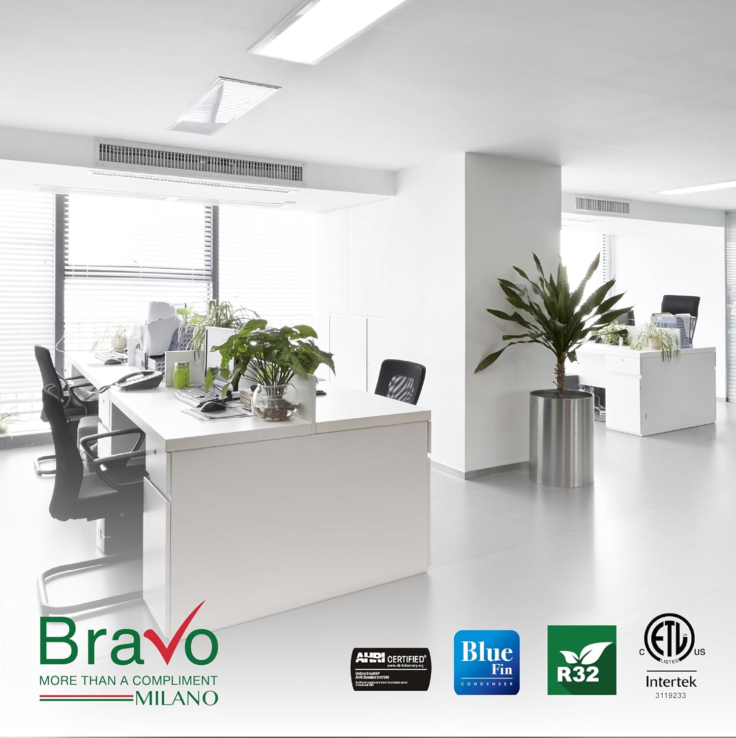 BRAVO 18,000 BTU Dual Zone 9000 + 12000 BTU Wall Mount, 22 SEER2 Ductless Mini Split AC & Heat Pump – Includes Smart Control & 16FT Installation Kits – Inverter System