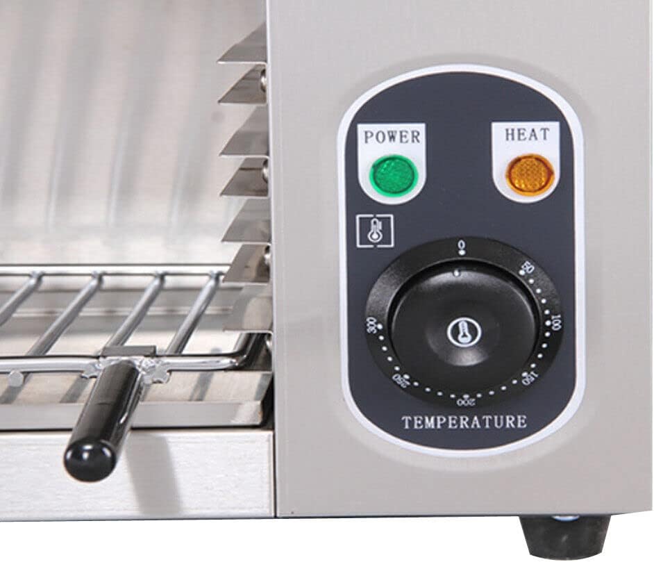 2000W Commercial Electric Cheese Melter Machine, Stainless Steel Electric Countertop Cheese Steaks Sandwiches Melter Grill, Anti-scald Handles, Adjustable Temperature Control