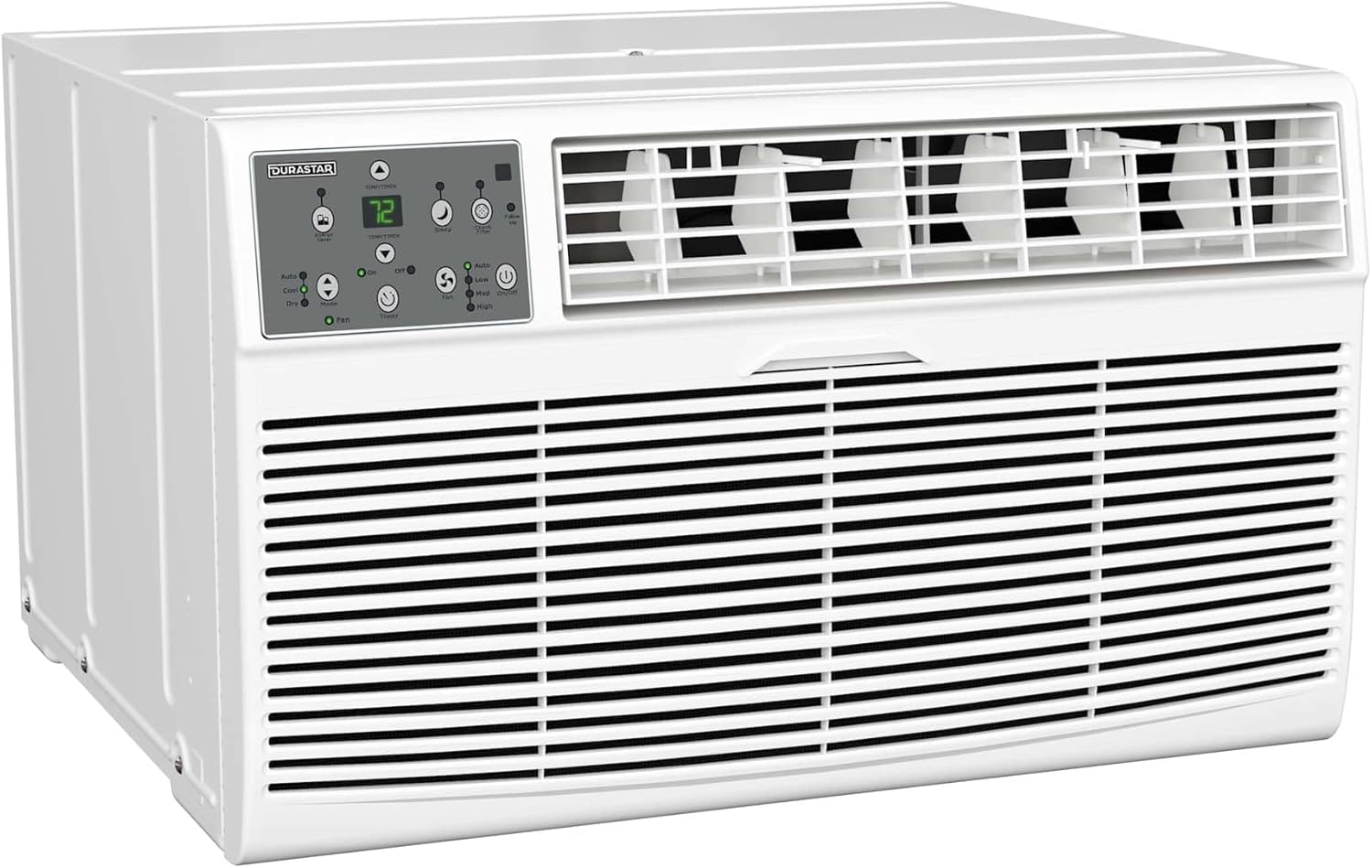 Through the Wall Air Conditioner with Supplemental Heating and Remote Control, 14,000 BTU 208 / 230V Cooling, 10600 BTU Heating, Wall Sleeve Included