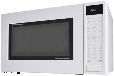 Sharp SMC1585BW 1.5 cu. ft. Microwave Oven with Convection Cooking, Auto Defrost in White