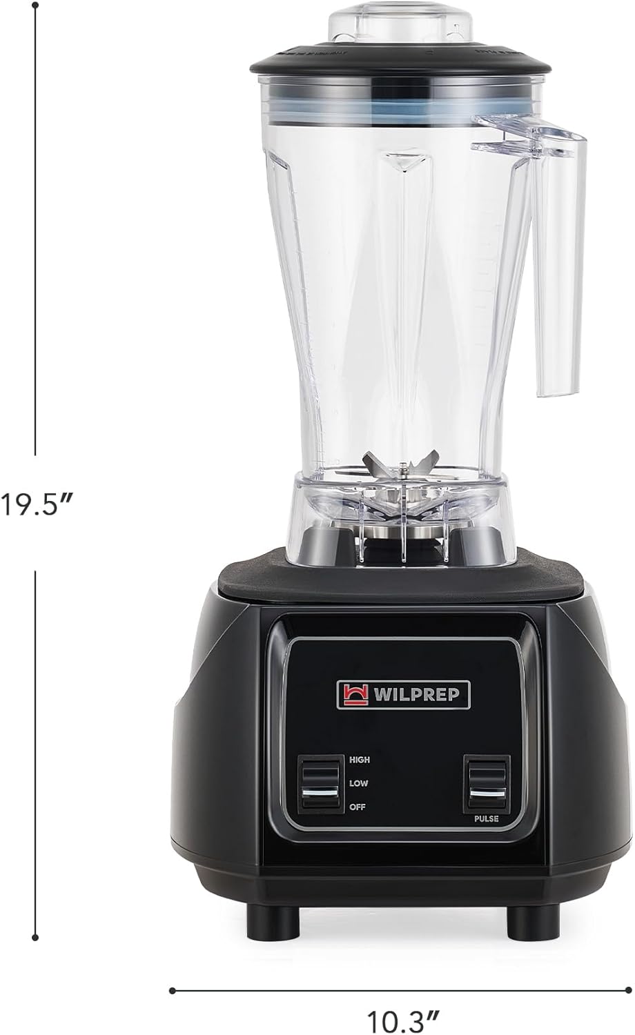 WILPREP 3.5 HP Blender, Toggle Switch, Adjustable Speed, BPA-Free 64 oz Jar
