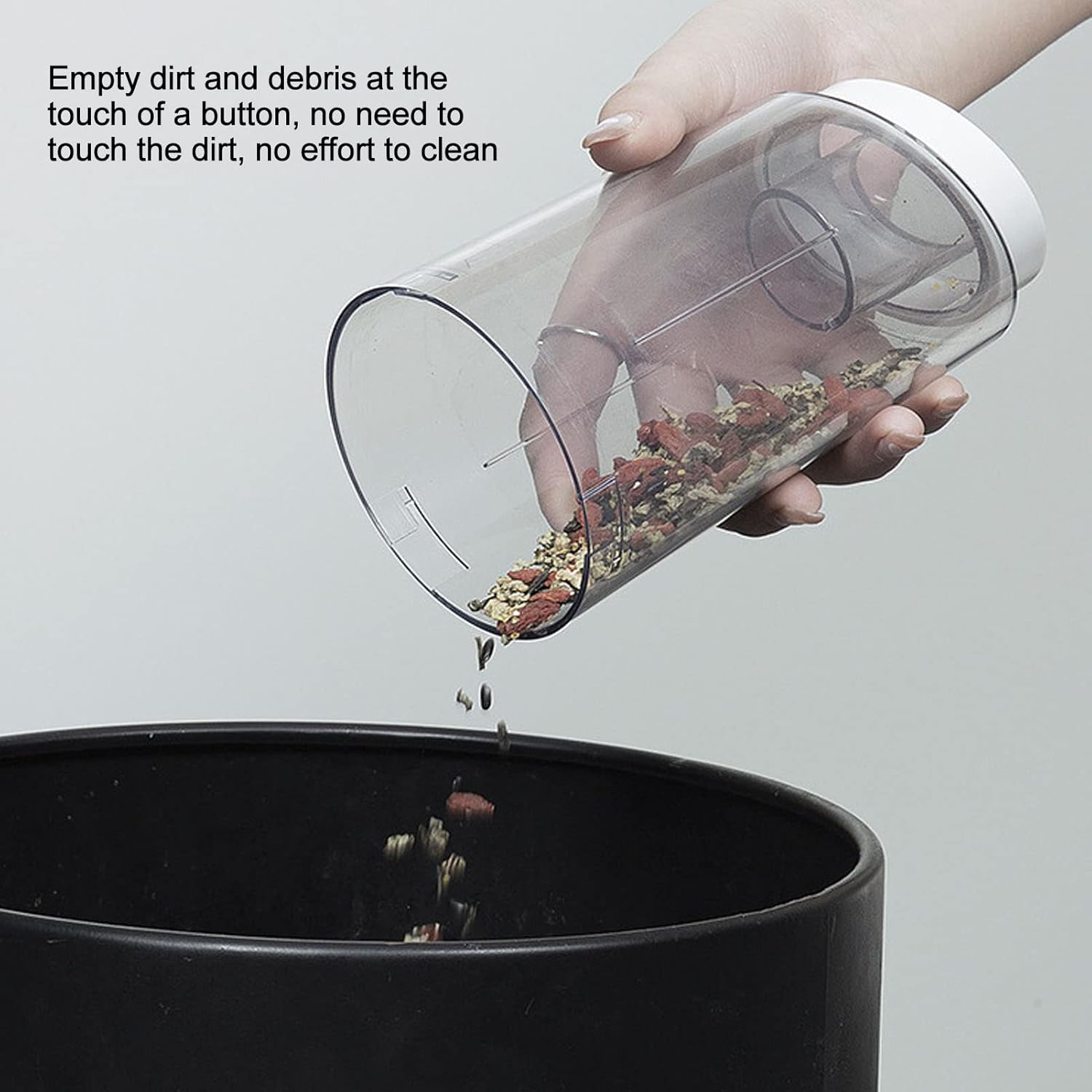 Cordless Vacuum Cleaner, Powerful 12000pa Suction Stick Vacuum Cleaner with Long Suction Nozzle Brush and Extended Hose, Lightweight Handheld Vacuum for Pet Hair Hardwood Floor Furniture and Cars