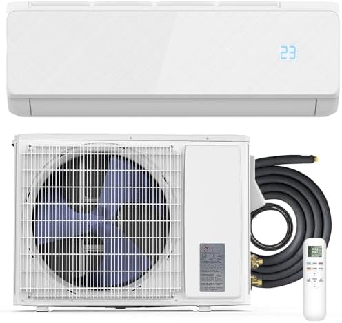 12000 BTU Mini Split Air Conditioner & Heat Pump – Inverter SEER2 22 115V, Energy Star, Ultra Quiet, with Child Lock, Self-Cleaning, Cools and Heats Up to 750 Sq.ft, Easy Installation Kit