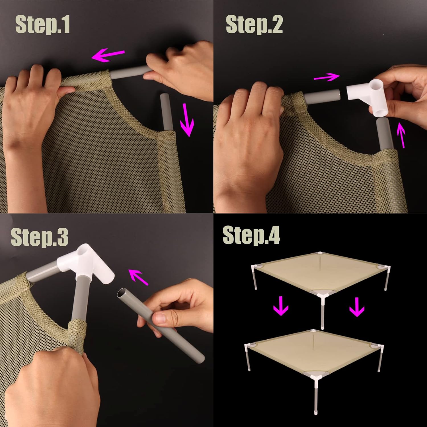 Sweater Drying Rack,6-Layer Flat DryingRack Stackable, Mesh Fabric Clothes Drying Rack Space-Saving Clothes Dryer Rack