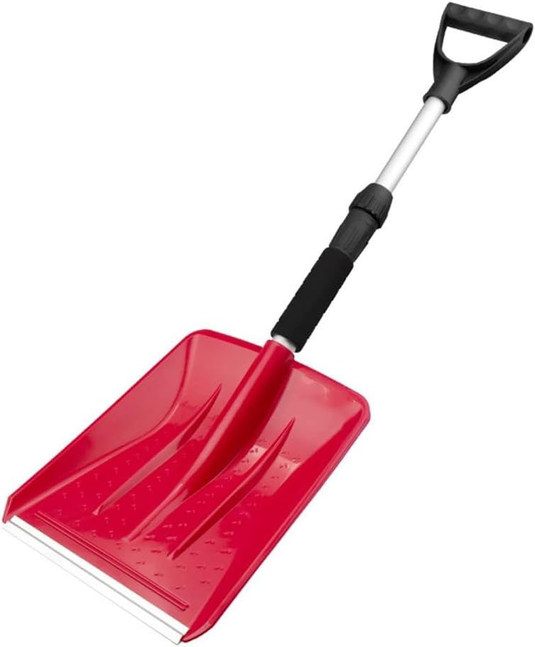 Snow Shovel Plastic Snow Shovel Thickened Shovel Outdoor Telescopic Snow Removal Shovel Household Snow Push Shovel Snow Removal Tool Winter Shovel(B)