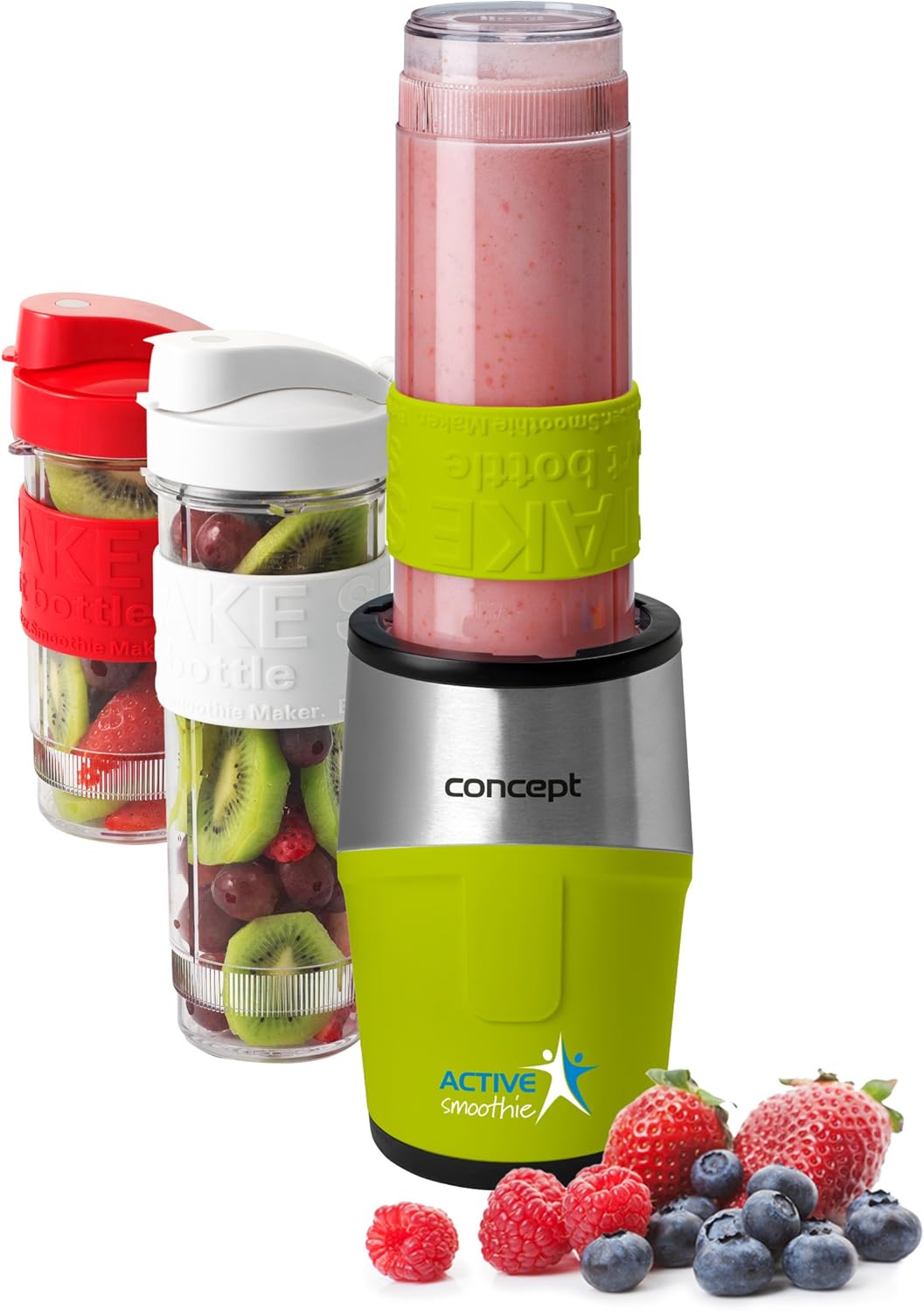 Concept Appliances SM3387 Smoothie Blender, 500 W, 0.57 Litre, Stainless Steel, Green