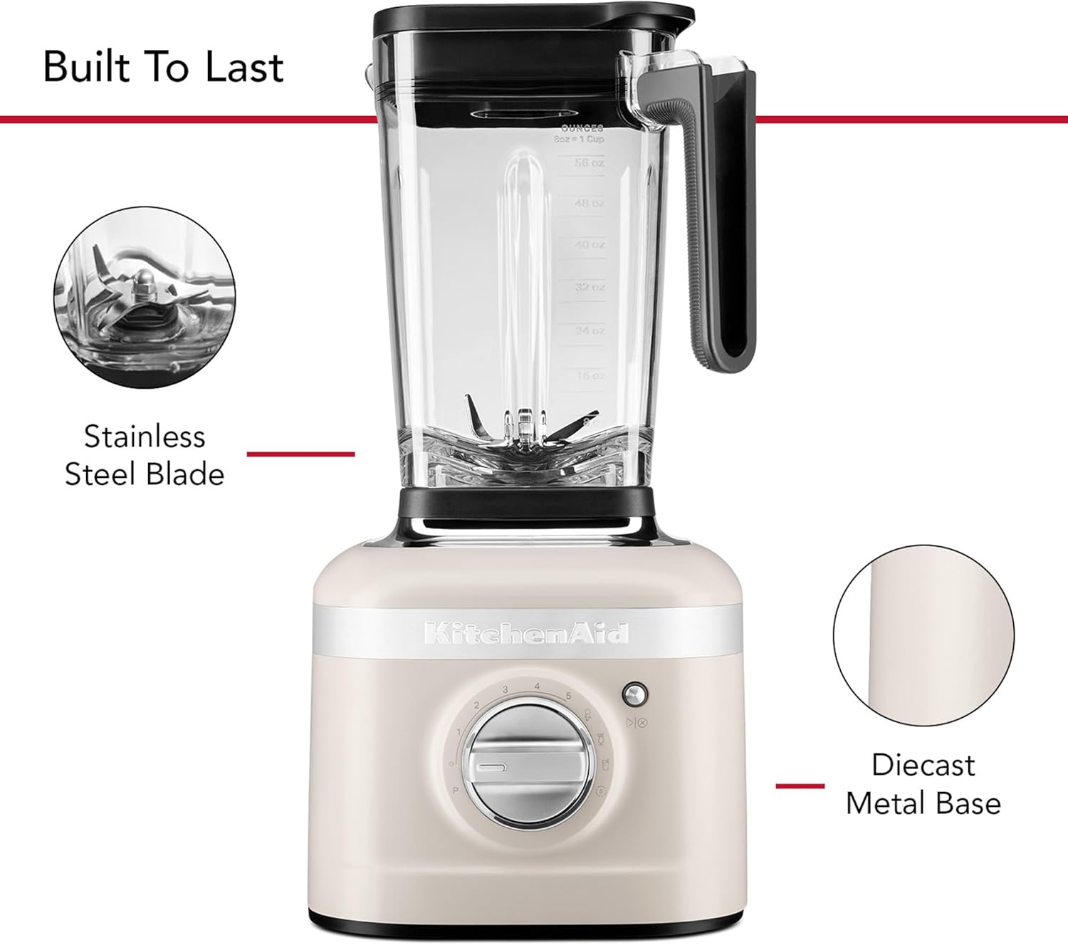 KitchenAid K400 Variable Speed Blender with Tamper - KSB4028 - Milkshake