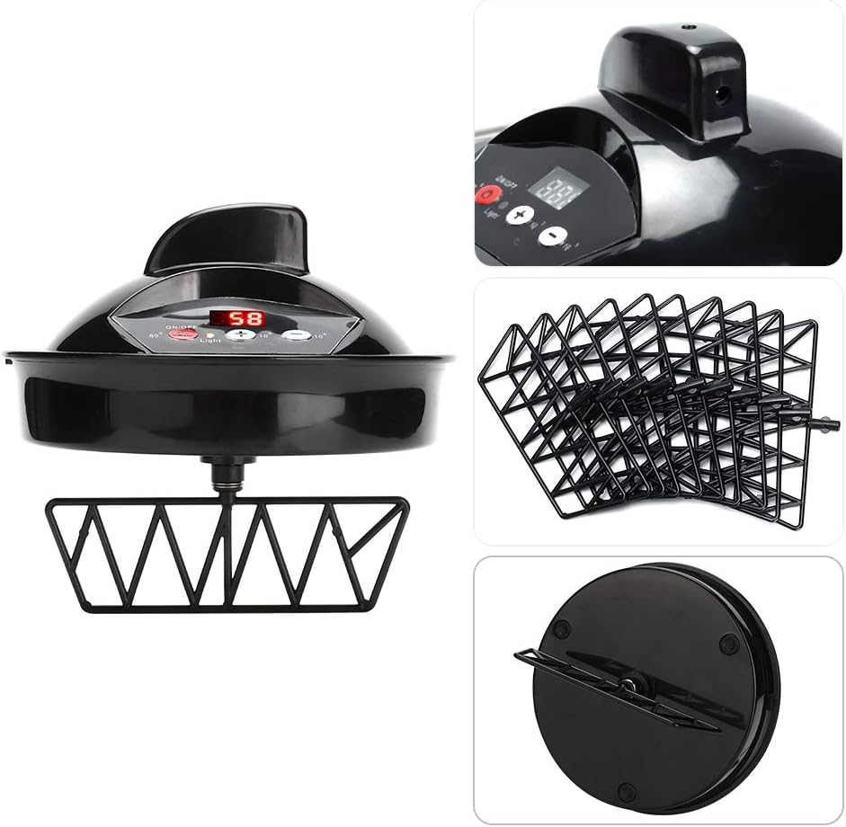 Electric Mixer, Electric Blender, with Scales Mixing Bowl, US Plug Automatic Dye Cream Blender for Hair Salon Home