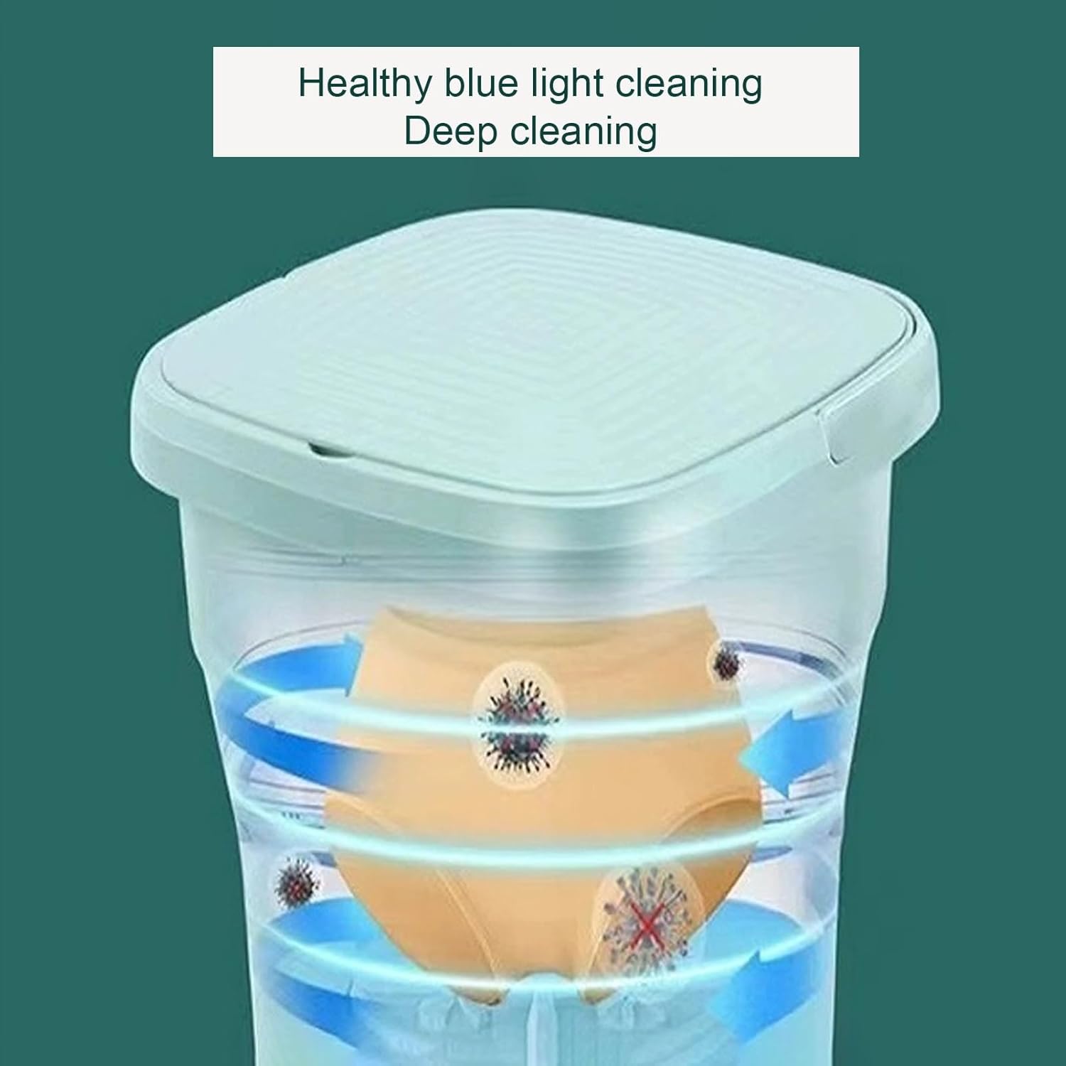 Portable Washing Machine, Upgraded 18L Mini Folding Washer, Small Collapsible Washing Machine with Drain Basket and Drain Pipe, for Underwear,Baby Clothes,Socks or Other Small Items(Pink)