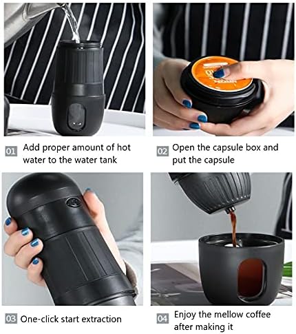 Coffee Machine Portable Car Making Coffee Machine USB Rechargeable Coffee Makers Espresso Small Portable Home Outdoor Espresso Machine Household appliances