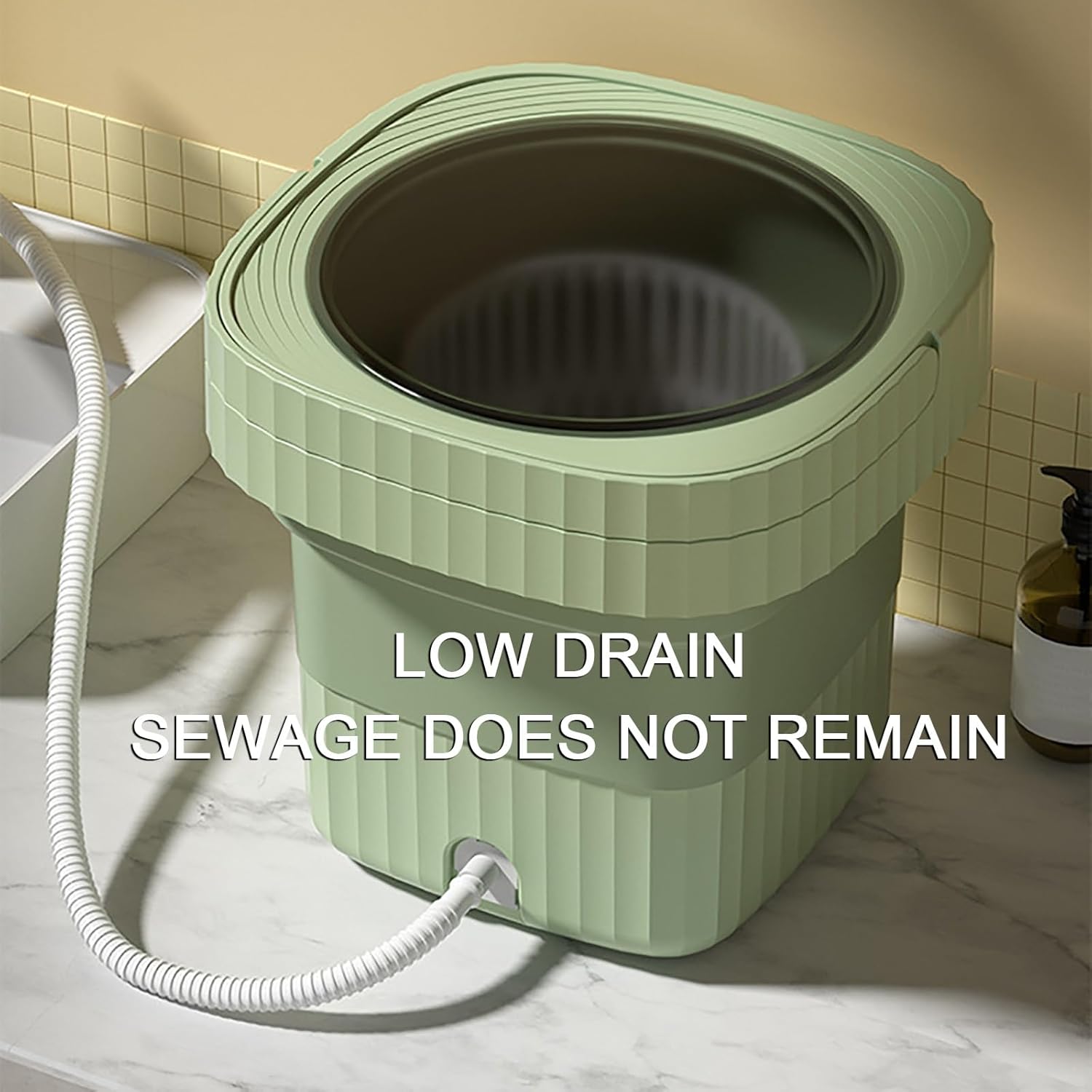 Small Washing Machine, Washer and Dryer, with 3 Modes,for Apartments, Dorms, and Travel - Green (Color : Green)