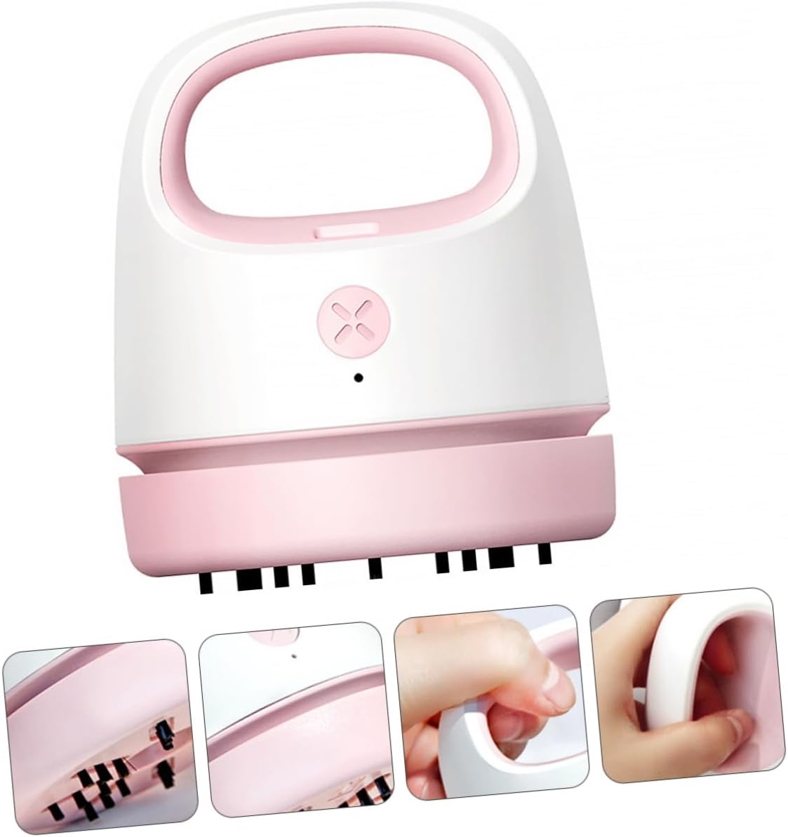 Portable Mini Table Vacuum Cleaner USB Rechargeable Handheld Dust Collector with Suction for Desktop Office Car Pet Hair Cleaning