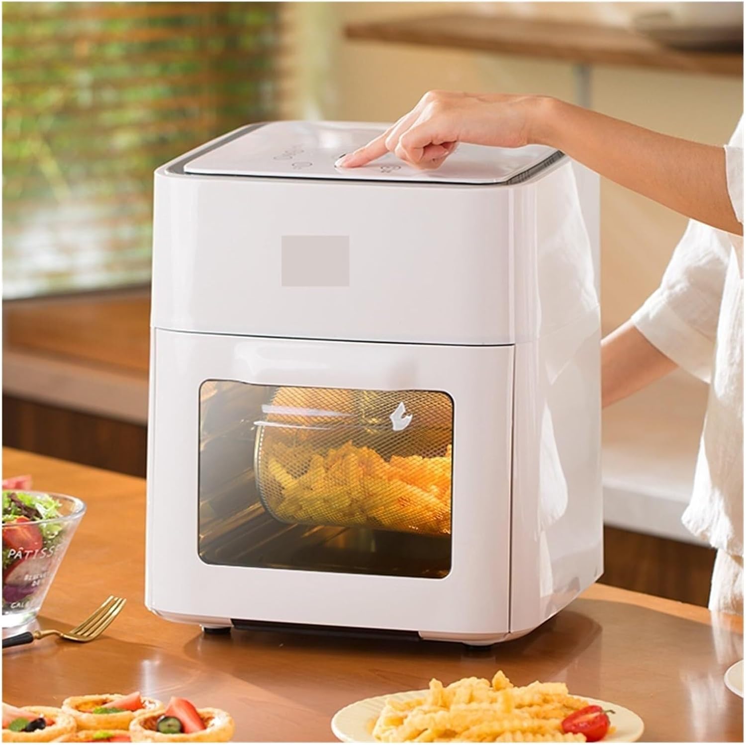 Air Fryer, Food essentials and family helpers Smart Air Fryer Electric oven Electric Air Fryer Multifunctional French Fries Electric oven 12L 1600W Smart assistant Enjoy life