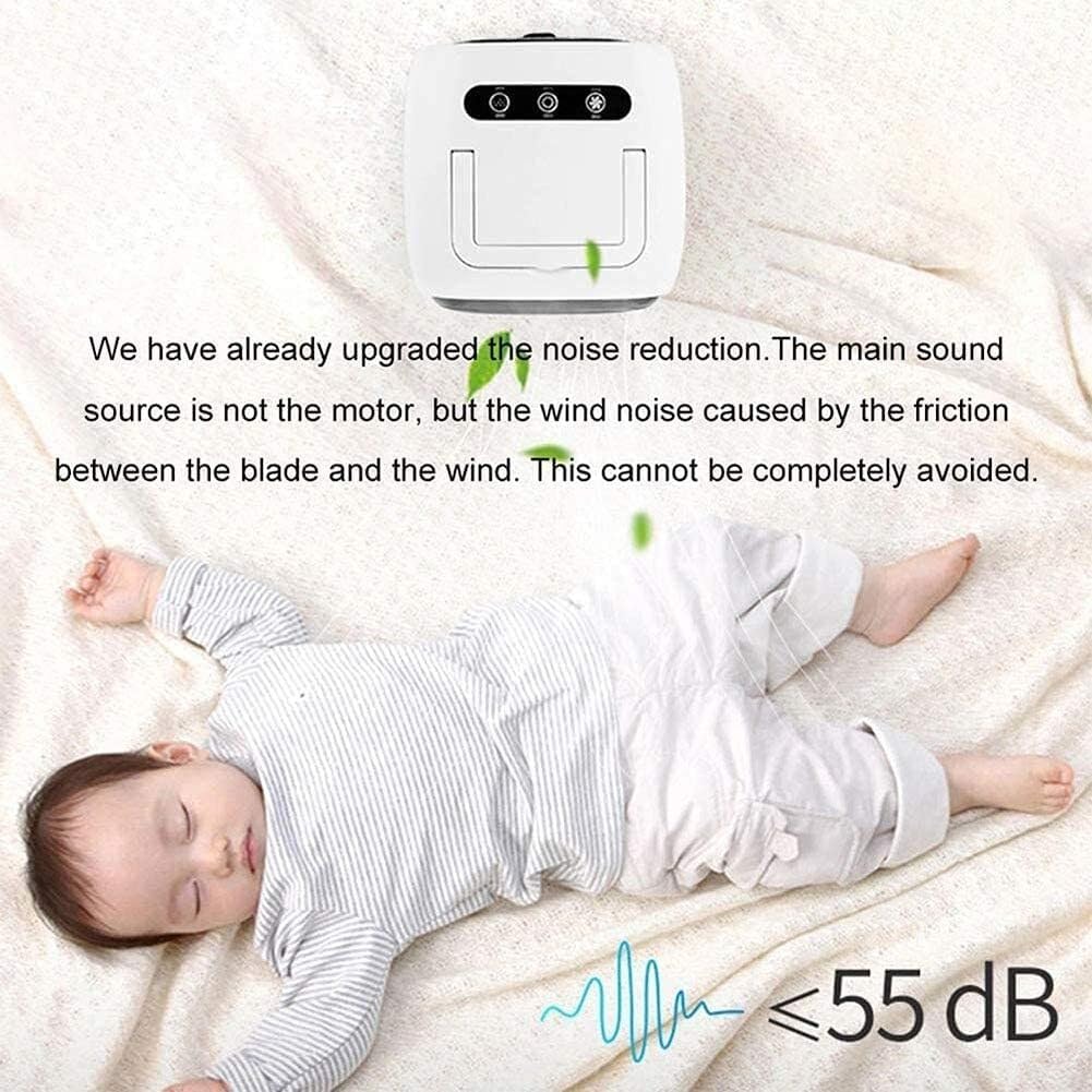 Portable Mini Air Conditioner, 3-in-1 Air Cooler, Humidifier & Air Purifier for Home, Office, Bedroom, 3 Adjustable Speeds with Timer and Charging