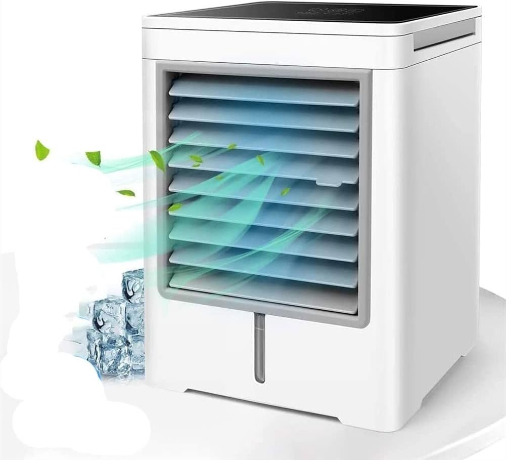 Portable Air Conditioner Fan, Mini Evaporative Cooler, Personal Air Cooler, Quiet Desktop Fan for Home Office Travel