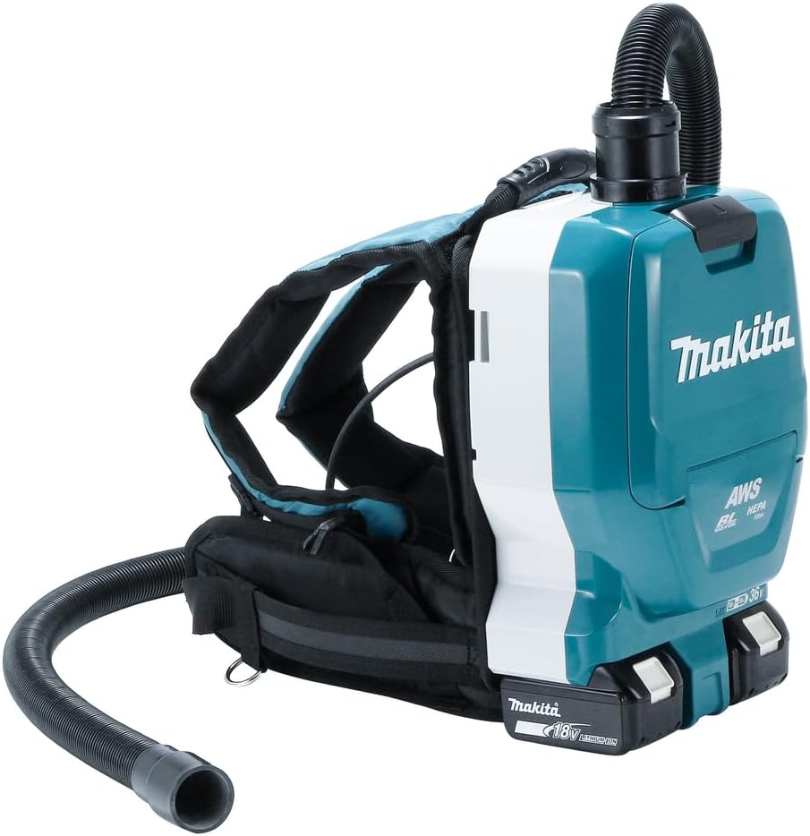 Makita DVC265ZXU Twin 18V (36V) Li-ion LXT Brushless Backpack Vacuum Cleaner - Batteries and Charger Not Included