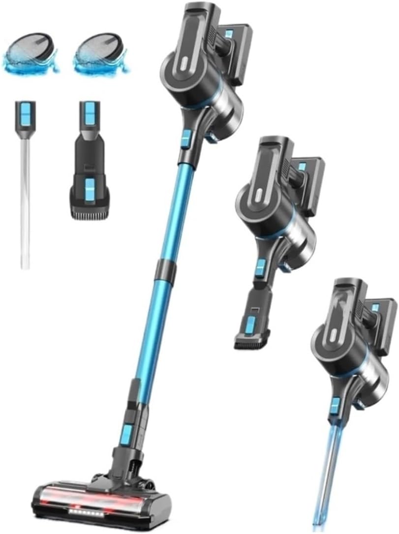 Cordless Handheld Vacuum Cleaner 30Kpa 350W Powerful 8 In 1 Lightweight Stick Vacuum Compatible With DEVOAC S11(S11 PRO Pink)