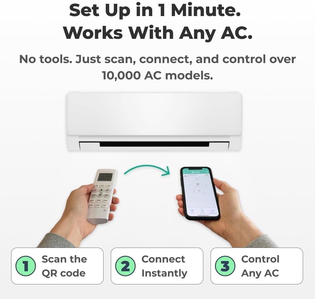 Sensibo Sky 3 Pack, Smart Home Air Conditioner System - Quick & Easy Installation. Maintains Comfort with Energy Efficient App - Automatic On/Off. Wifi, Alexa and Siri.