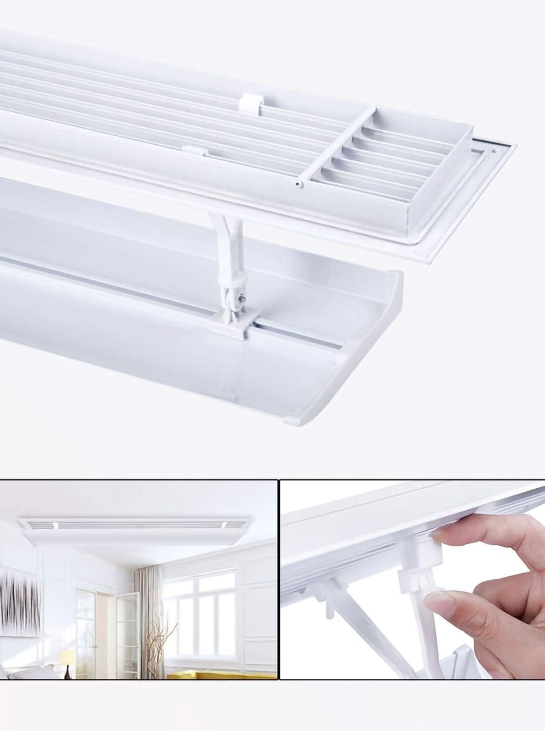 Air conditioner windshield Household Items Vertical Cylindrical Air Conditioner Deflector, Cool and Windless Universal Cabinet Air Conditioner Hood Guide Air, Office Air Conditioning Angle Adjust