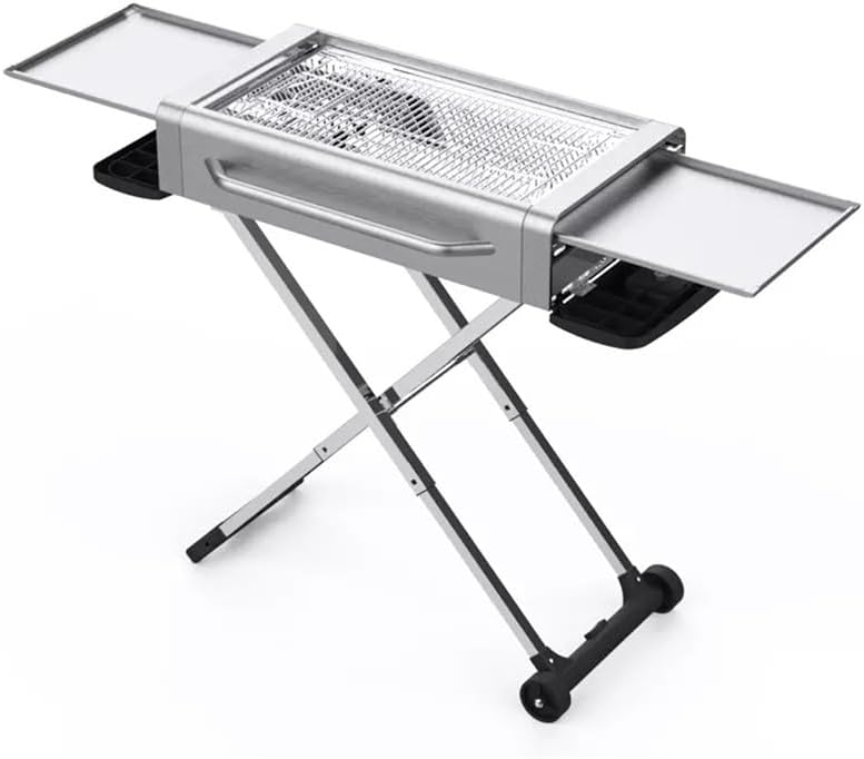 Charcoal Barbecue Grill Portable Outdoor Stainless Steel Grills Tools Picnic Camping Folding Barbecue Stove