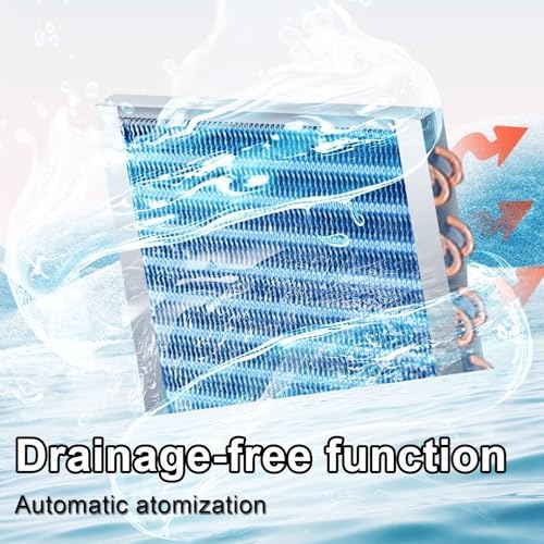 Portable Air Conditioner with Remote Control - Drain-Free Function, Touch Panel, No Installation Required for Office&Camping Use (Black)