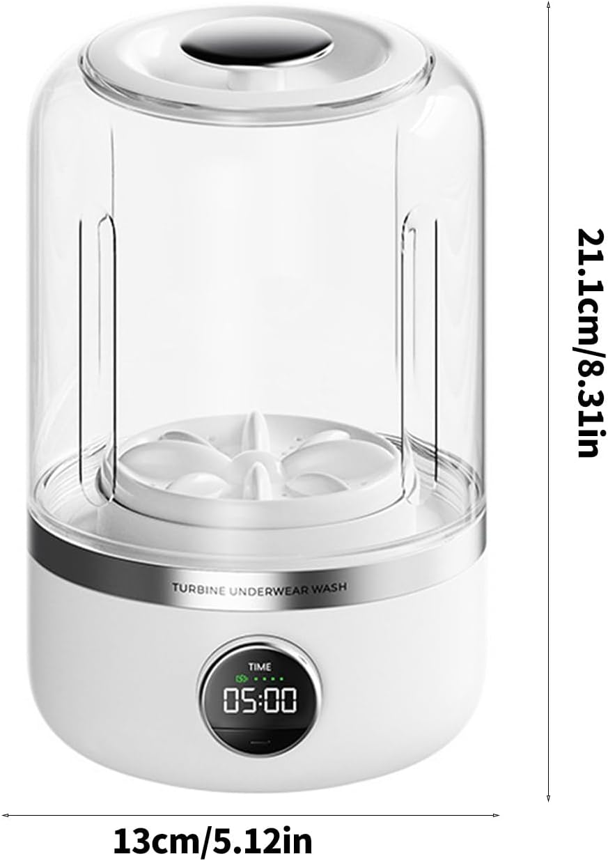 Rechargeable Handheld Washing Machine for Travel Home Use 4000mAh Battery Delicate Garments Clothes Laundry Device Travel Washing Machine