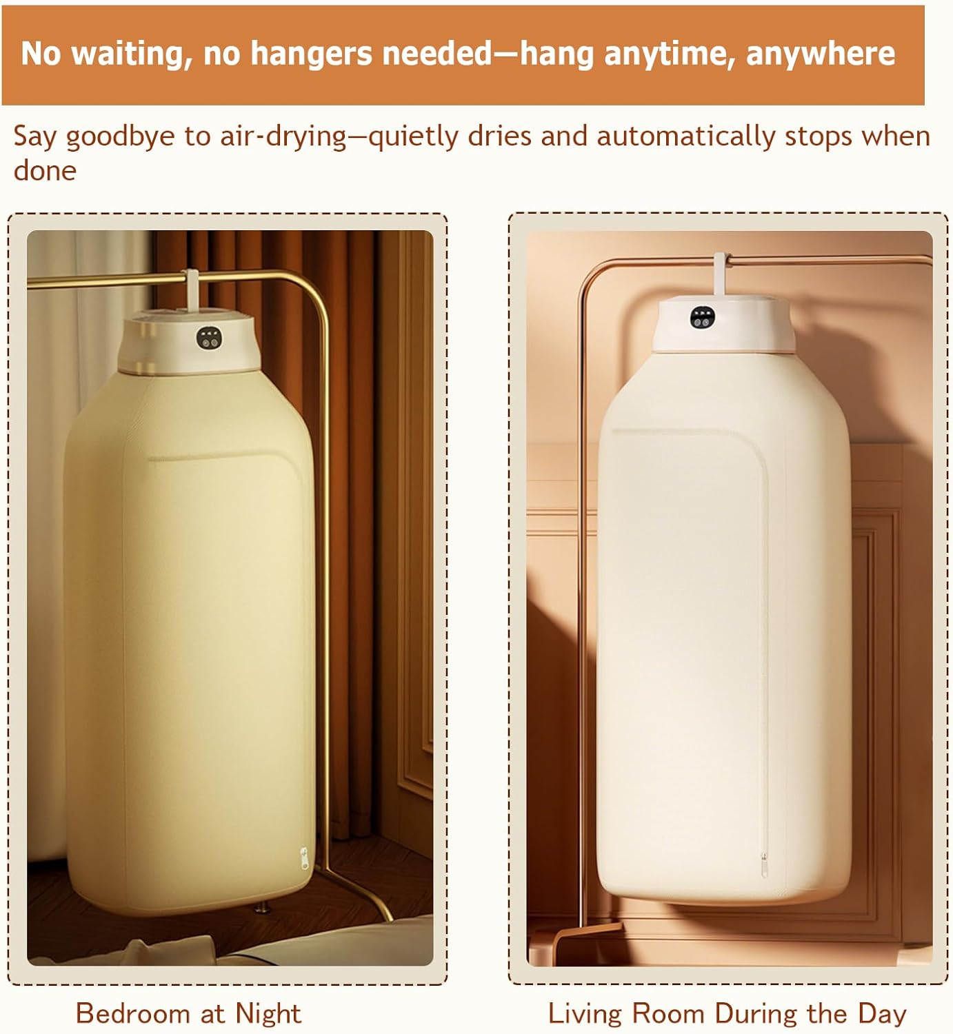 Portable Clothes Dryer,Mini Compact Laundry Dryer With Three Timer Function 10 Minute Quick Drying,Foldable With Timer Suitable For Apartments, Rv Travel, Dormitories, And Hotels