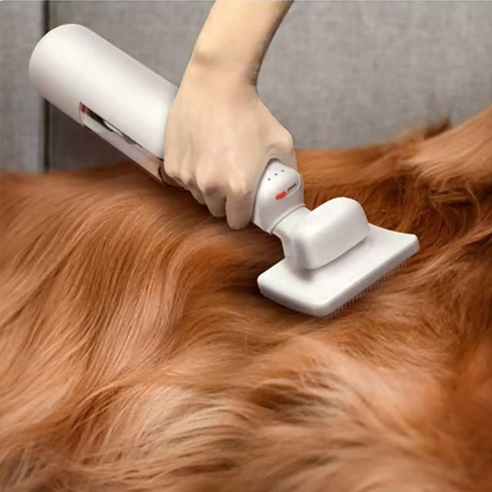 Pet Hair Vacuum - Cordless Handheld Grooming Tool With Brush for Car and Home Cleaning