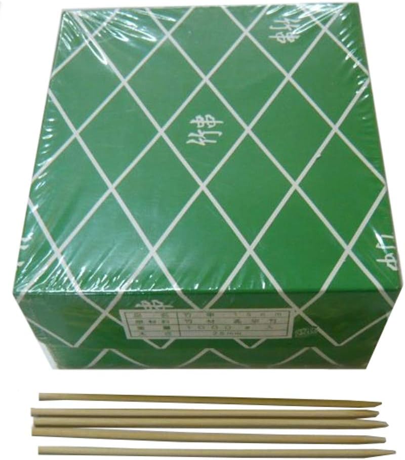 Yamakiya 4015 Bamboo Skewers, 1.0 x 5.9 inches (2.5 x 150 mm), 2.2 lbs (1 kg), Boxed x 30 Pieces, 66.1 lbs (30 kg), Sold in Case