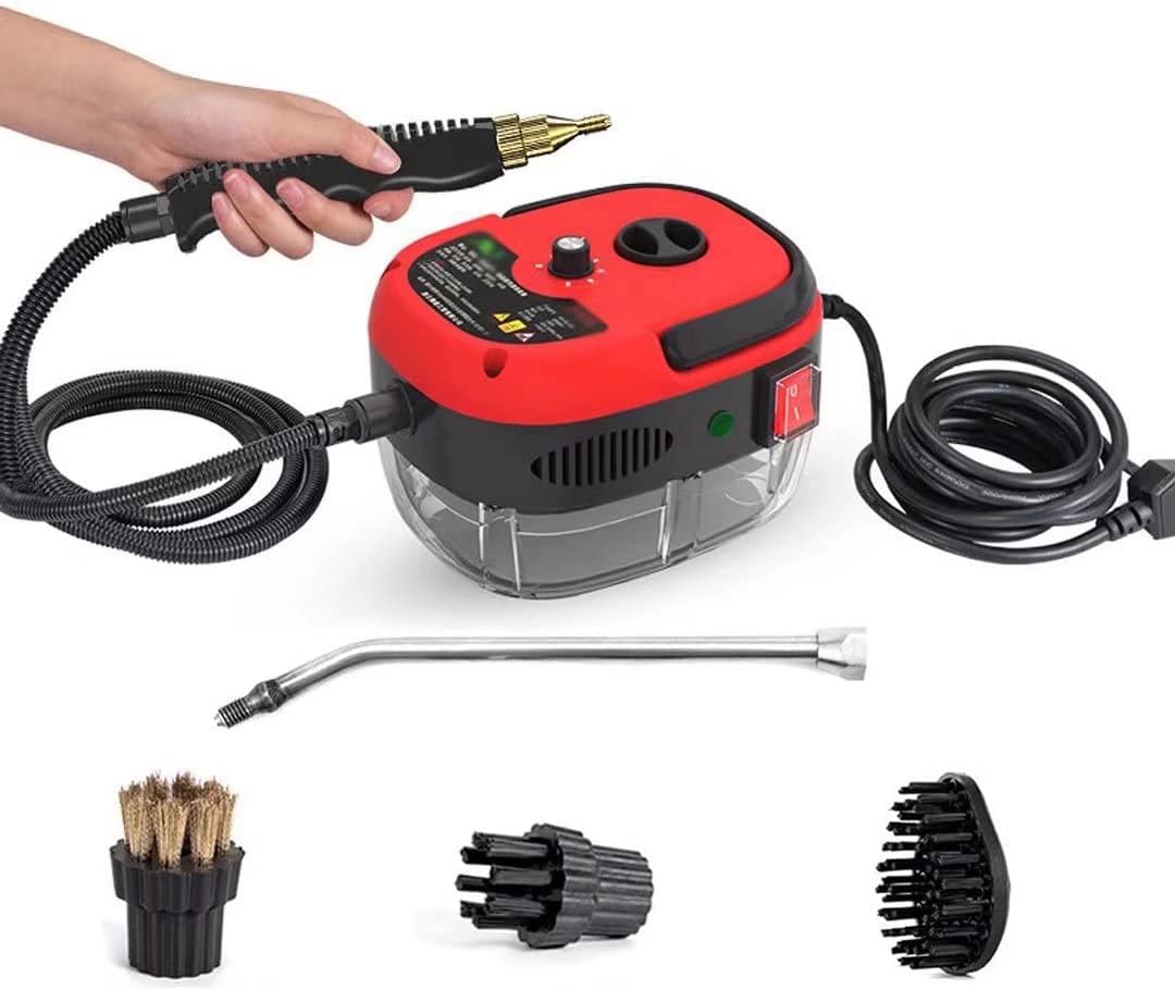 2500W Steam Cleaner for Kitchen,Household 3BAR High Pressure Steam cleaner Engine for Remove Oil Stains,Handheld Electric Cleaning Steamer with Nozzles,6 Speeds