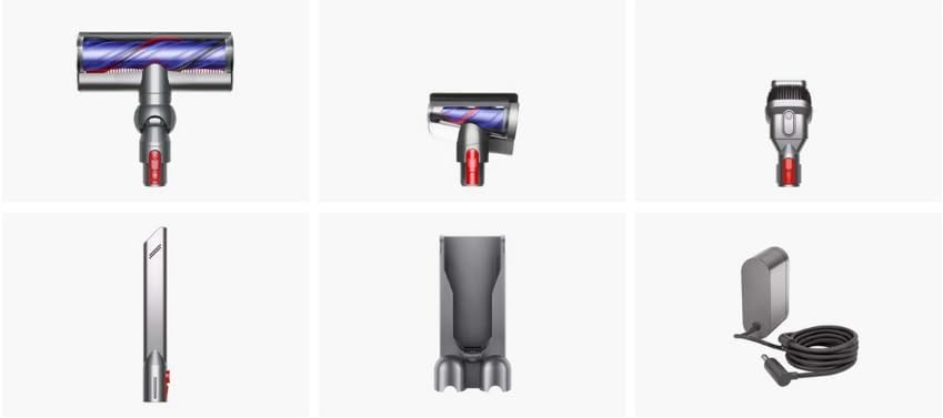 Dyson V11 Complete Bagless Cordless Stick Vacuum for All Floor Types with Grab-and-Go Floor Dok, Whole-Machine Filtration and Accessory Kit, Iron