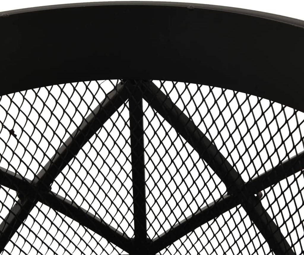 Multifunctional Fire Pit TableSquare Metal Firepit Stove Backyard Patio Garden Fireplace for Camping, Outdoor Heating, Bonfire and PicnicRustic Fire Pit with Poker ??16.5