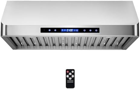 COSMO COS-QS75 30 in. Under Cabinet Range Hood with 500 CFM, Permanent Filters, LED Lights & COMFEE' EM720CPL-PMB Countertop Microwave Oven with Sound On/Off, ECO Mode