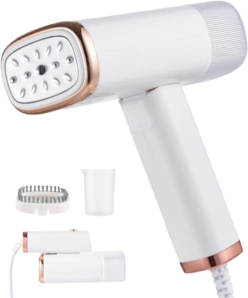 Portable Mini Steamer Foldable Handheld Garment Steamer Clothes Steam Generator Home Travelling (D 6.69 x 5.91in)