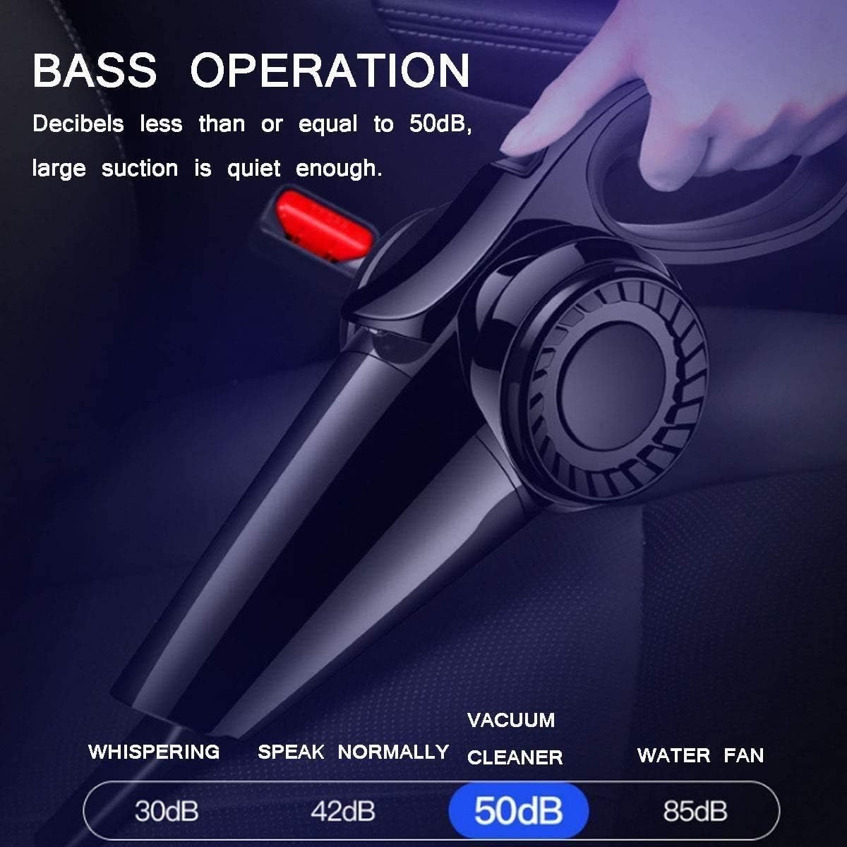 Cordless Handheld-Vacuum-Cleaner Rechargeable-Lightweight Portable-Cleaning: 4.5kpa Cyclonic Suction Hand Vacuum Li-ion Battery Wet/Dry Cordless Vacuum for Pet Hair, Home,Car Use