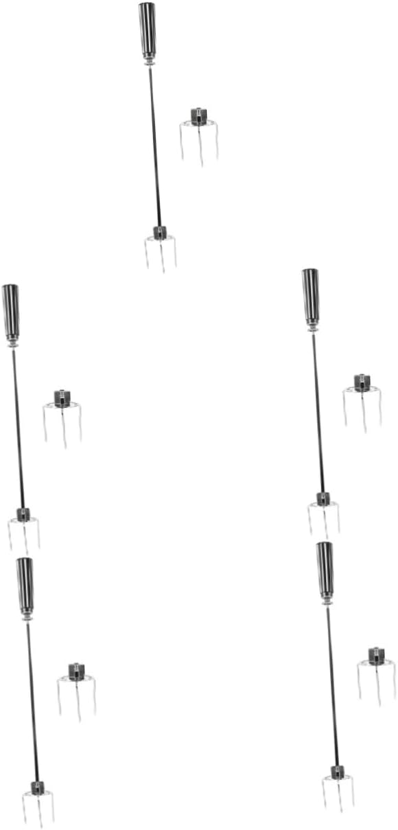 BESPORTBLE 5sets Rotating Turkey Fork Bbq Meat Forks for Roasting Chicken Easy to Clean for Outdoor Cooking and Grilling Compact Design Handle