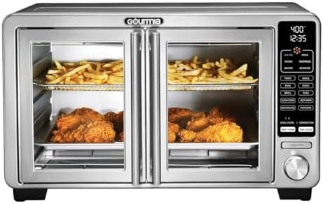 Gourmia XL Digital Air Fryer Toaster Oven with Single-Pull French Doors