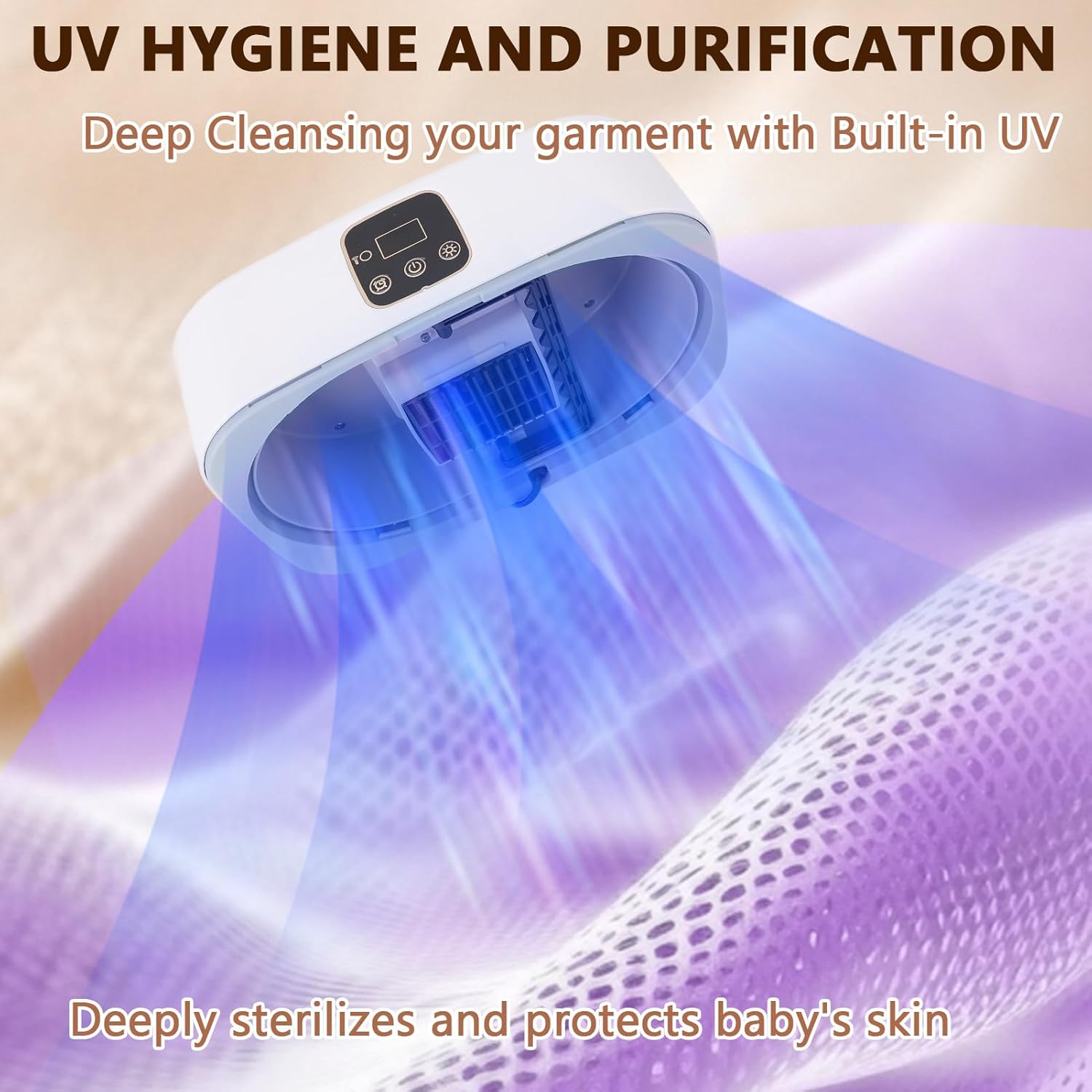 Portable Clothes Dryer, Mini Laundry Dryers with Remote Control, Travel Clothes Dryer for Apartment, RV, Dorm, for Light Clothes, Underwear, Baby Clothe