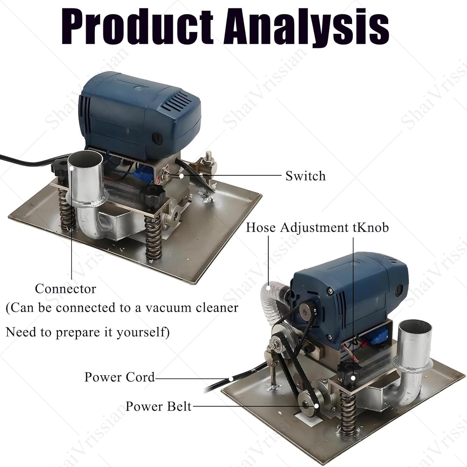 500w Handmade Rug Shearing Machine,Portable Flat Carpet Trimmer,3 Inch Rotating Blade,Adjustable Depth for Efficient Cleaning,for Carpet and Rug Tufting