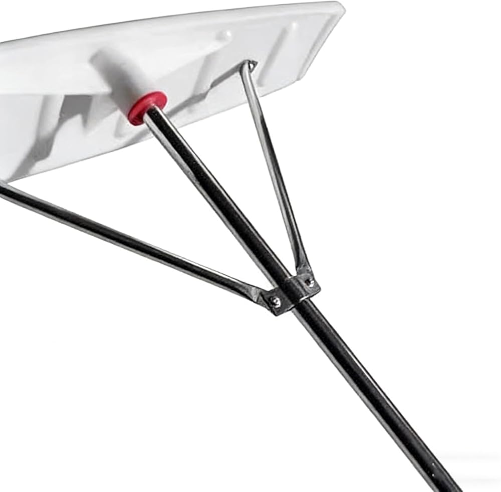 High Reach Telescopic Snow Scraper for Roof, 6m Extendable Snow Roof Rake, Anti-Shake 3-Point Connection, Thickened Pipe Wall Pole, Durable Roof Snow Removal Tool