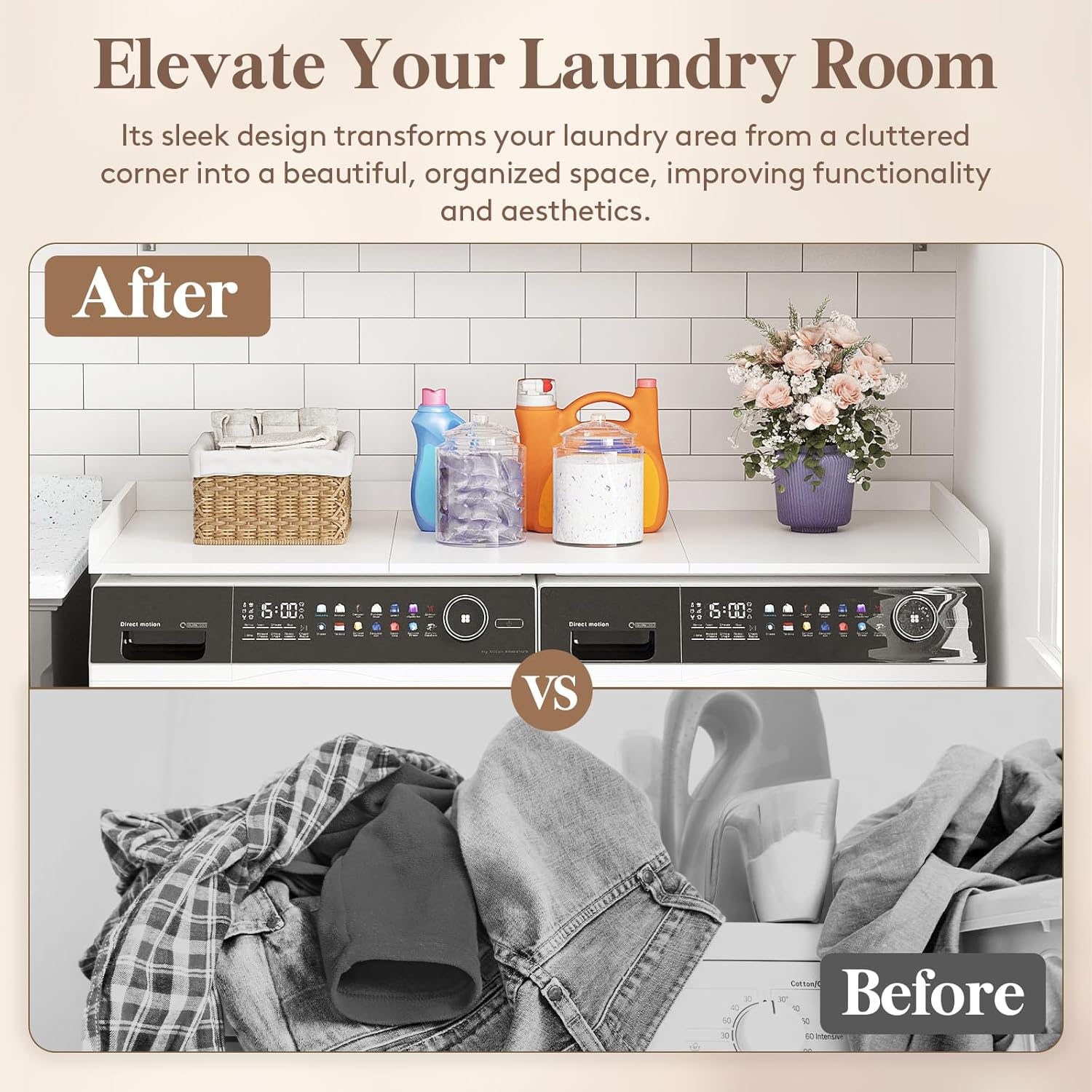 Lifewit Washer Dryer Countertop, Spice Type, 54