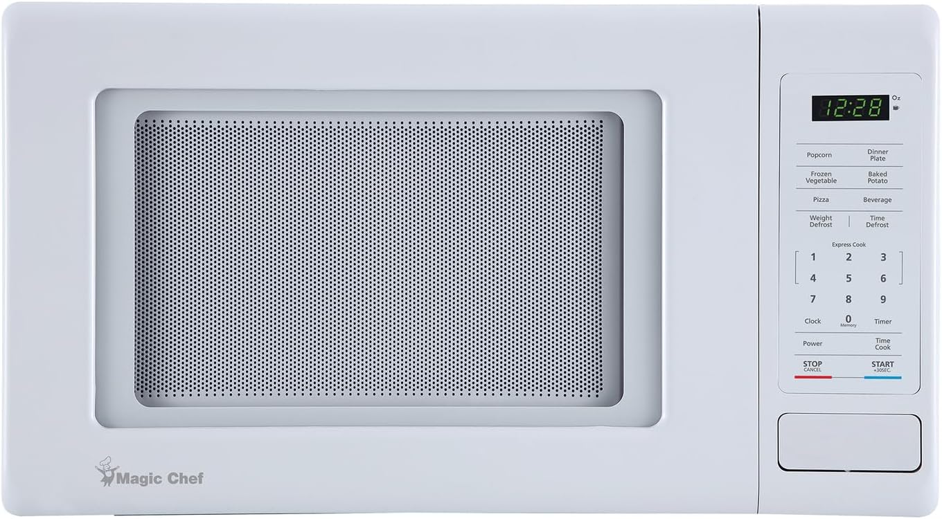 Magic Chef MC99MW 0.9-Cu. Ft. 900-Watt Digital Touch Countertop Microwave (White)