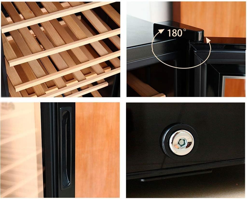 Beverage Cooler and Refrigerator, Fridge with Glass Door for Soda Beer or Wine, Small Drink Cooler for Home, Office or Bar