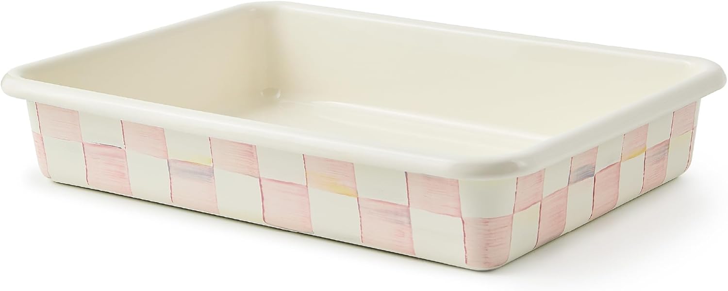 MACKENZIE-CHILDS Enamel Baking Pan for Oven, Rectangular Oven Pan, 9