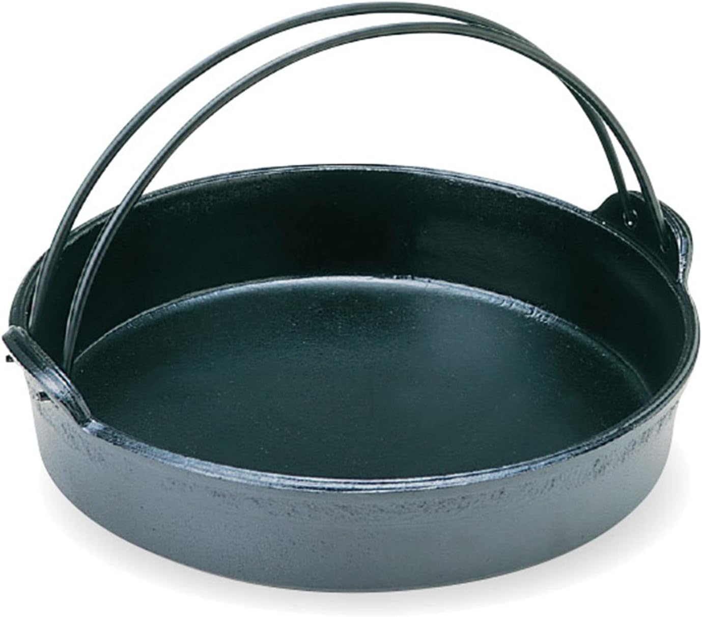 Hanging (Silicone Fluorine) 8.7 inches (22 cm) Sukiyaki Pot, 22cm, Black