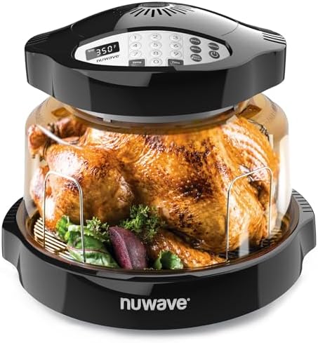Nuwave Pro Plus 2 Infra-Red Oven, Countertop, Convection, Cook Fresh or Frozen, No Defrosting or Preheating, Cook Healthy, 360 Surround Heat, Adjustable Temps, 100 Presets, 50 Memory, Tough Power Dome